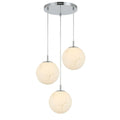 Glo Alabaster 12" 3-Light