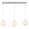 Glo Alabaster 12" 3-Light