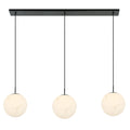 Glo Alabaster 12" 3-Light