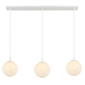 Glo Alabaster 12" 3-Light